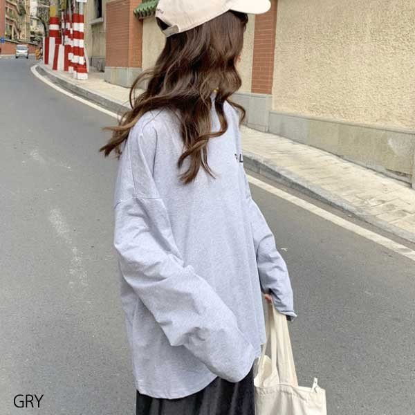 長袖 ひざ丈Tシャツ ロンT プルオーバー カトッソー トップス