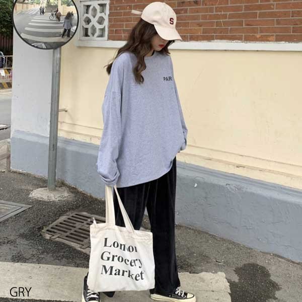 長袖 Ｔシャツ ロンT プルオーバー カトッソー トップス 韓国 ファッション レディース ロンT長袖 ロングTシャツ プルオーバー カトッソー トップス