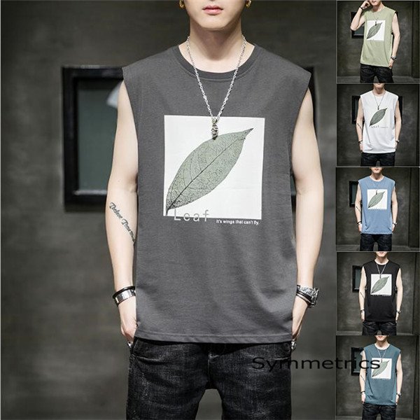 メンズ おしゃれ タンクトップ 夏服 メンズ ノースリーブ 薄手 綿 トップス カットソー 夏 クルーネック サマー 新作の通販はau Pay マーケット 蓮商店