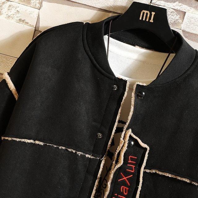 メンズ 長袖 フリースジャケット スタジャン アウター 大きいサイズ