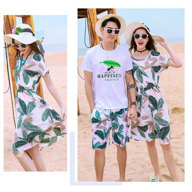 親子ペアルック ワンピース セットアップ 上下セット レディース メンズ お揃い Tシャツ 半袖 ハーフパンツ 膝丈 シフォン プルオーバー トップス 親子ペアルック ワンピース セットアップ 上下セット レディース