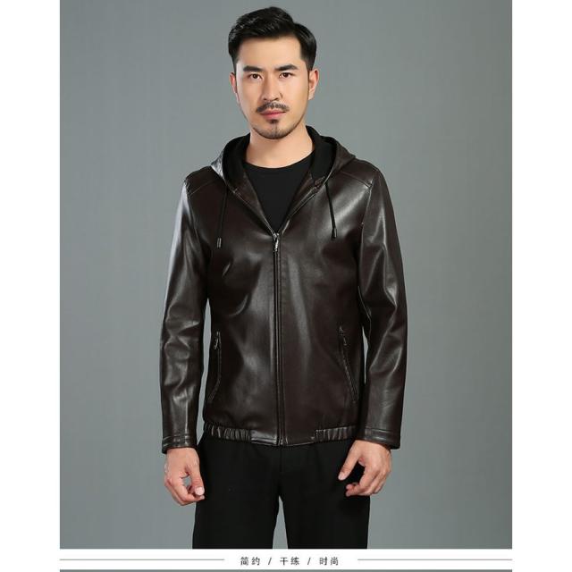 ライダースジャケット パーカー PUレザー フェイクレザー ライダース