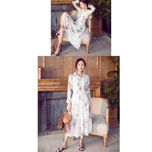 マキシワンピ リゾートワンピ ハイウエスト ロングドレス レディース