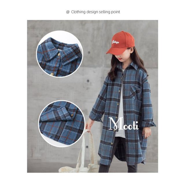 子供服 シャツジャケット女の子 キッズシャツ 厚手 長袖 チェック柄 ジャケット 韓国子供服 アウター 秋冬 女児 ジュニア 防寒 おしゃれ 通学/通園_3