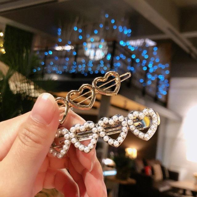 おしゃれ ヘアピン 合金 ヘアクリップ パール バレッタ ヘアアクセサリー バレッタ ヘアクリップ ハート ヘアピン ヘアアクセサリー