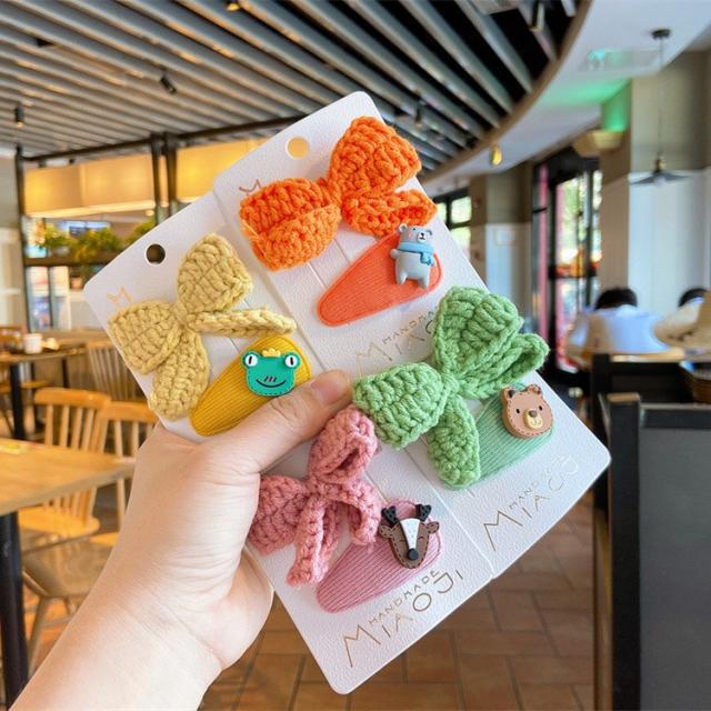 ヘアクリップ 2点セット キッズ ジュニア レディース ヘアアクセサリー