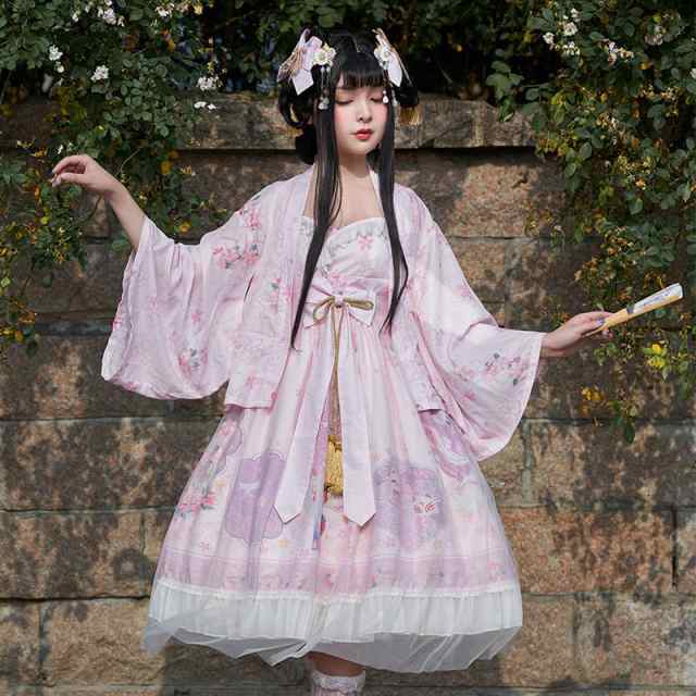 ロリータドレス コスプレ衣装 2点セット キャミソールワンピース