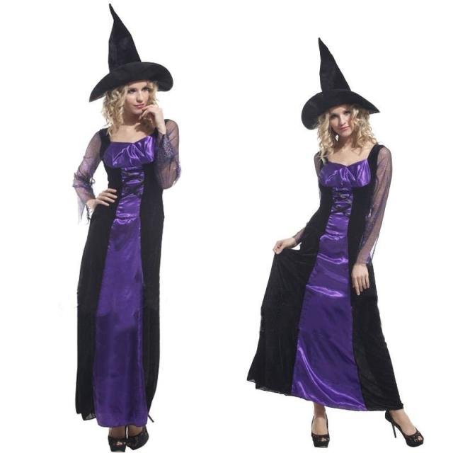 2点セット 魔女 ドレス 帽子セット ロングドレス ロングワンピース 魔女の服 トンガリ帽子 魔女の帽子 ウィッチ ハロウィン コスプレ コスチュームの通販は 5,670円