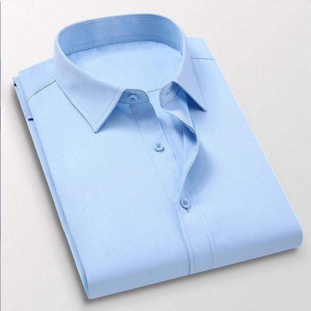 薄手 S〜8XL！半袖 メンズ おしゃれ 制服 ワイシャツ 事務服 ビジネスシャツ インナー 紳士 白シャツ Yシャツ スーツ ユニフォーム 春 夏 会社 制服 S〜8XL！半袖 就活 ワークシャツ