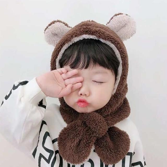 耳付き うさぎ 帽子 うさ耳 ふわふわ 被り物 耳あて 冬 キッズ 裏ボア クマ耳 赤ちゃん クリスマス プレゼント 防寒 マフラー付き 耳付き帽子 女の子 ニット帽 ベビー もこもこ 男の子 ネックウォーマー 子ども 子供用 クマ ウサギ アニマル 秋 キッズ 雪遊び
