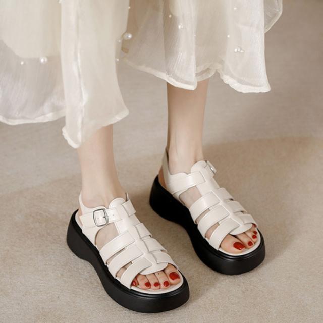 【ALDO】本皮レザー★ 厚底★お洒落★ グラデュエーターサンダル 厚底 サンダル レディース レザーサンダル グラディエーター