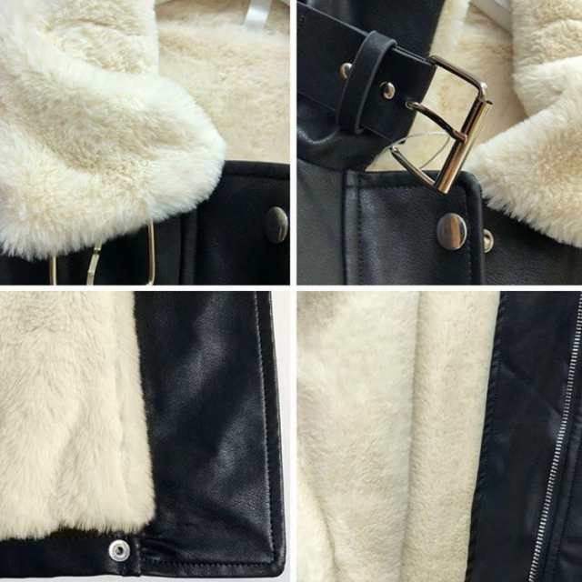 レザージャケット 裏ボア レディース 革ジャケット PU