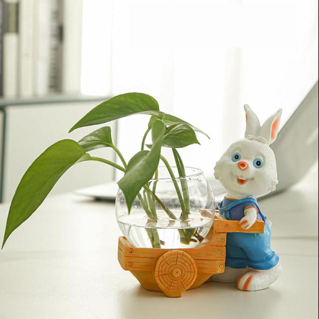 多肉植物 鉢 植木鉢 底穴あり 寄せ植え ウサギ アニマル 動物