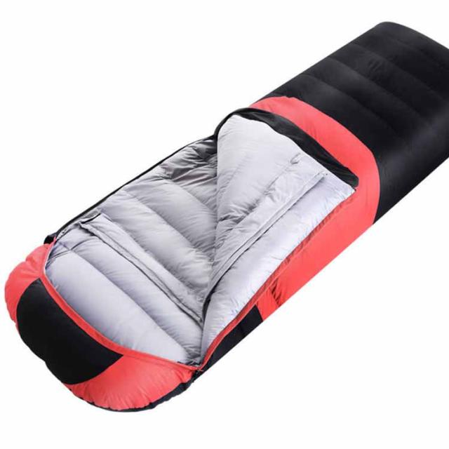 シュラフ 90%ダウン -10度 封筒型 洗える 寝袋 防水 防寒 4シーズン 折り畳み 防災 冬用 暖かい 保温 連結 ダブル シンプル キャンプ ツーリング アウトドア キャンプ用品 登山 緊急用 -10℃ 軽量 軽い コンパクト 収納 防災グッズ 冬 ナイロン