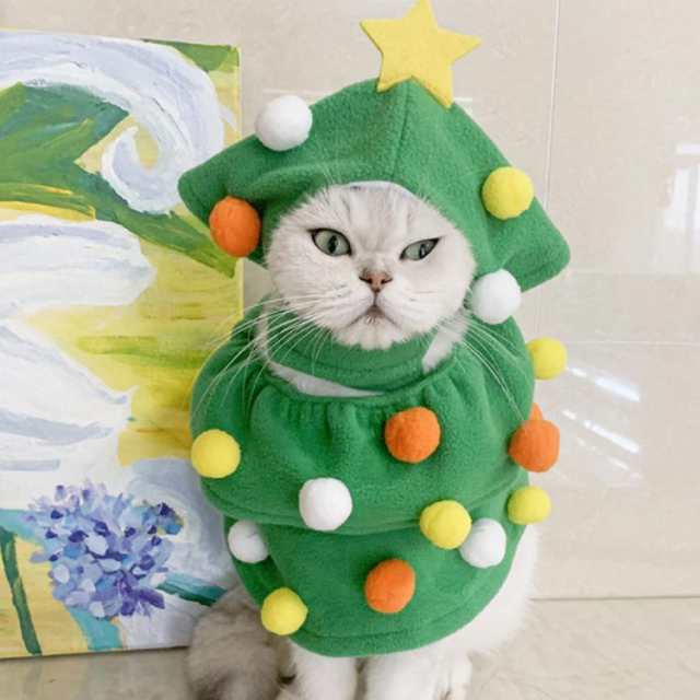 犬用 猫用 クリスマス服 クリスマスツリー コスチューム 犬 猫