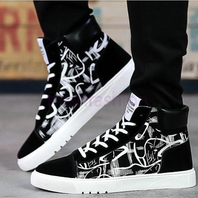 17新品 人気 スニーカー メンズ ハイカット おしゃれ 春夏 新作 カジュアルシューズ メンズ靴 ランニングシューズ 軽量の通販はau Pay マーケット Freed