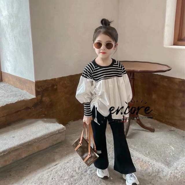 セットアップ 上下セット 2点セット 女の子 子供服 可愛い お洒落 秋冬 子供 ブラウス 長ズボン キッズ 韓国風 きれいめ 通学 入学式 卒  価格が安い