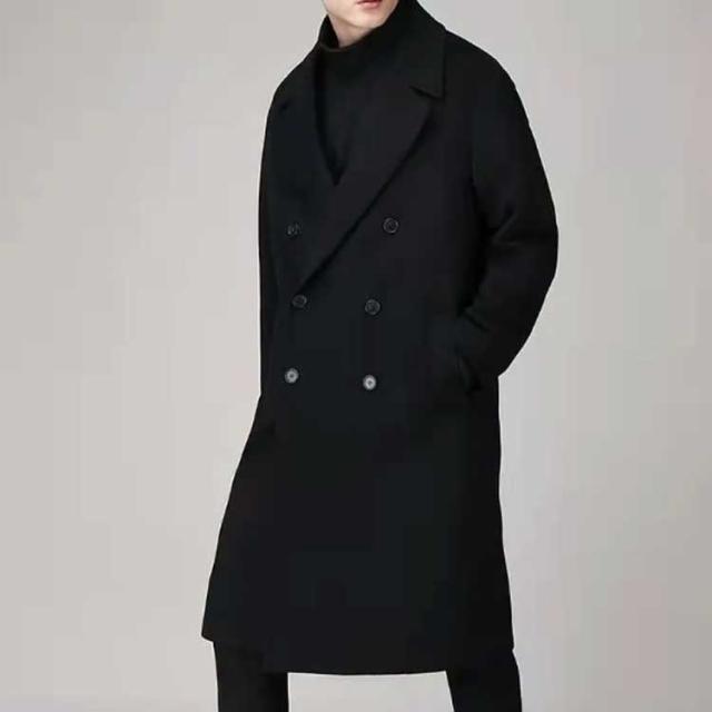 ダブル チェスターコート メンズ ロングコート 秋冬コート ビジネス