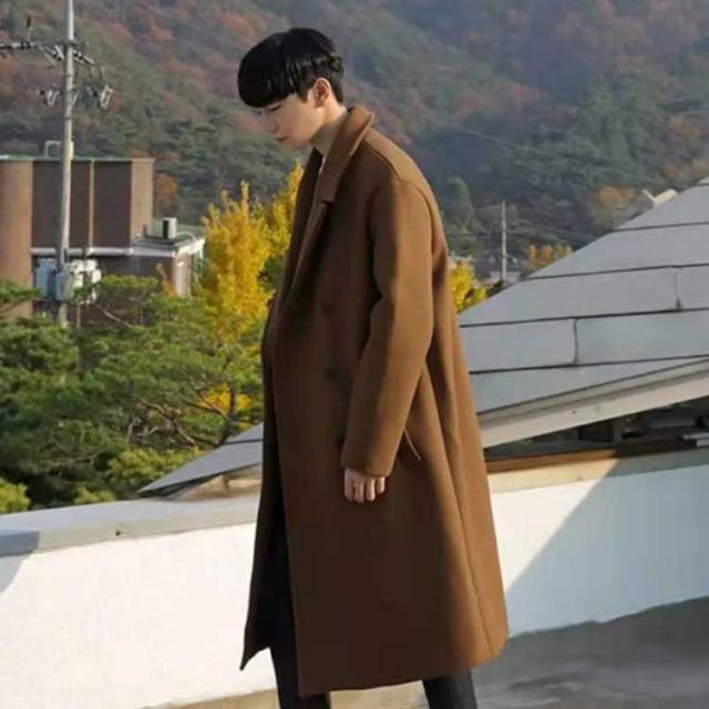 ダブル チェスターコート メンズ ロングコート 秋冬コート ビジネス