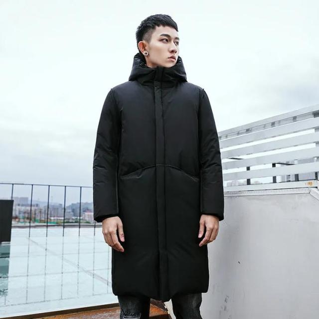 中綿ジャケット メンズ 中綿コート 秋冬 ロング丈 アウター 厚手 ロングコート パーカー ジャンパー ダウン風コート フード付き 暖かい 無地 防寒 大きいサイズ 中綿コート メンズ ロングジャケット 中綿ジャケット ロング丈 フード