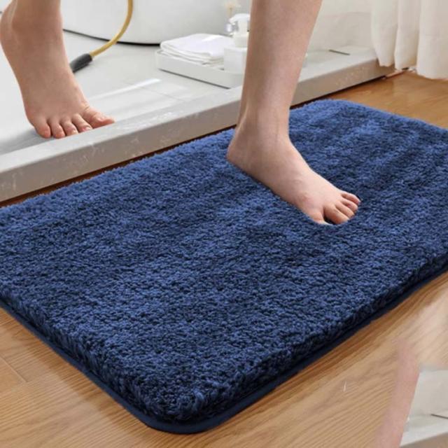2枚セット バスマット 足ふきマット 速乾 お風呂 マット 速乾 吸水 大判 40x60cm 滑り止め マイクロファイバー タオル地 トイレマット 2枚セット お風呂 マット 玄関マット バスマット