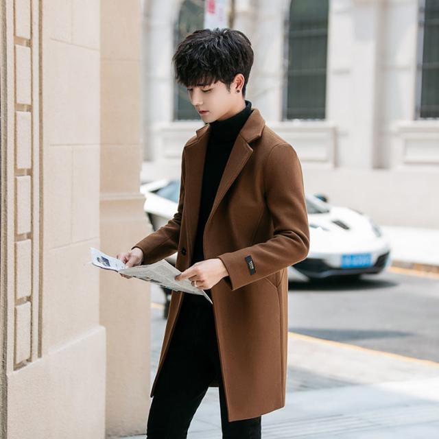 全5色×7サイズ！アウター コート メンズ トレンチコート メルトン