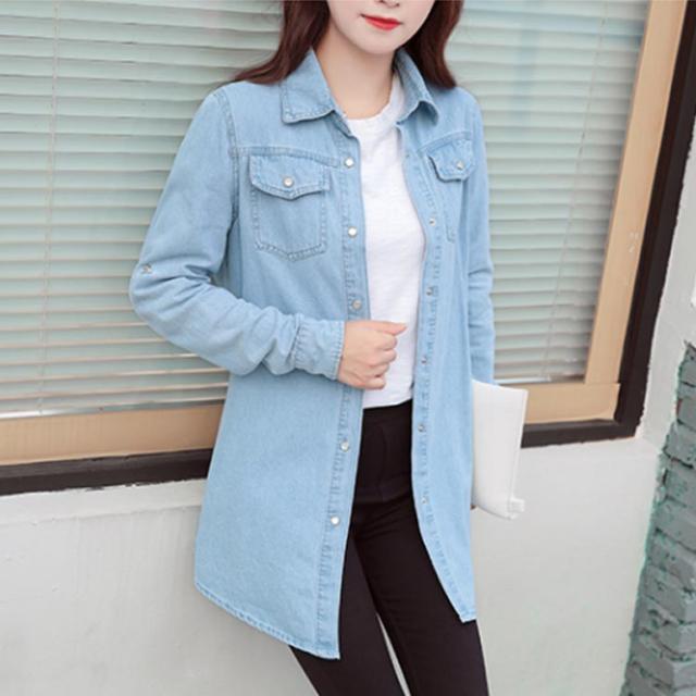 レミレリーフ⭐︎幾何学模様♪デニムロングシャツ♪ レディース】GU デニムロングシャツ⭐︎ - メルカリ