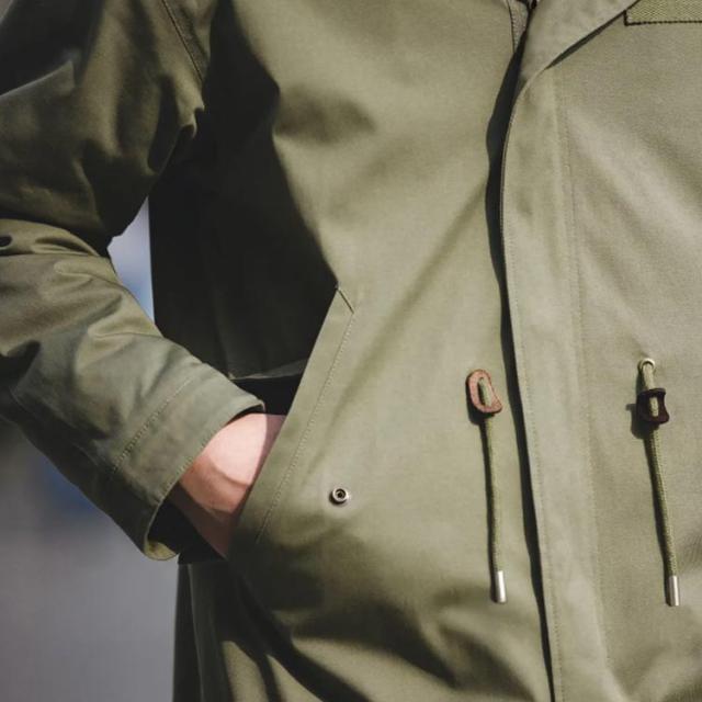 モッズコート メンズ コットン フード付 アウター ミリタリーコート