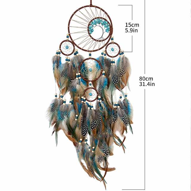 ドリームキャッチャー 捕夢網 壁掛け 羽飾り 羽根 風鈴 吊り下げ 夢のキャッチャー インテリア 家の装飾 誕生日 プレゼント お洒落 部屋飾り  壁飾りの通販はau PAY マーケット - ゆずちゃんshop | au PAY マーケット－通販サイト