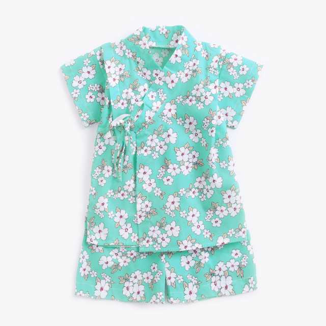 パジャマ 子供 甚平 女の子 男の子 キッズ服 花柄 浴衣 綿100％ 上下セット 寝間着 ルームウェア 部屋着 和風 花火大会 夏祭り 可愛い  前の通販はau PAY マーケット - bellus | au PAY マーケット－通販サイト