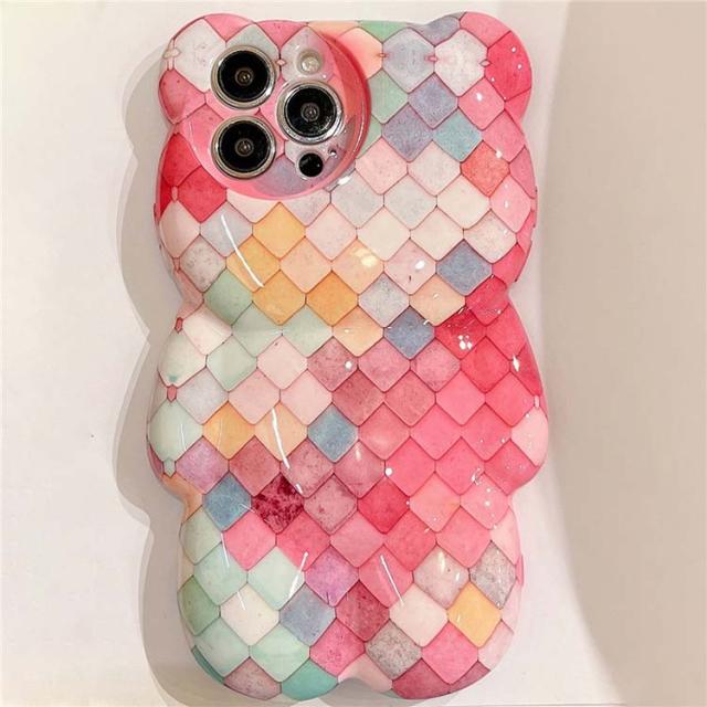 iPhone - クマ　 Amazon.co.jp: ZENIX DESIGN TECH iPhone15 用 ケース グリップ