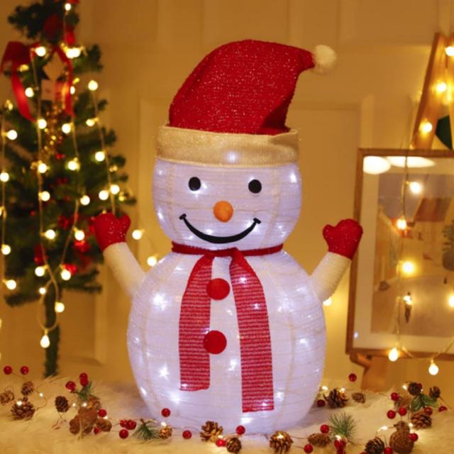 高さ70cm サンタクロース 雪だるま モチーフライト クリスマス