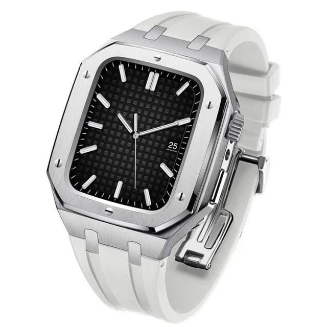 ステンレス series8 apple アップルウォッチ ベルト 一体型 apple 6 ケース メンズ watch 7 頑丈 SE 5 4 カバー 44mm 45mm スポーツ バンド アウトドア 保護 堅牢 用 耐衝撃 保護カバー 高級ベルト ケースバンド 装着簡単 おしゃれ 腕時計 ケースの通販は