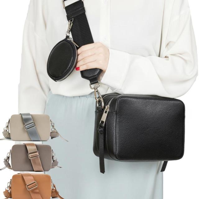 その他 R ダブルジッパーハンドバッグ/レディース/バッグ ダブルジッパー 本革