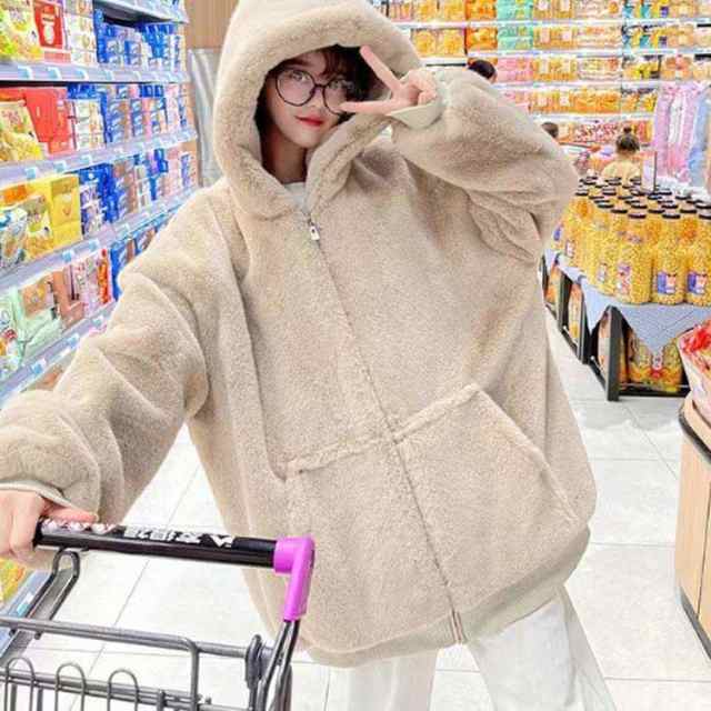 オーバーサイズ ファーコート レディース ボアコート ロング