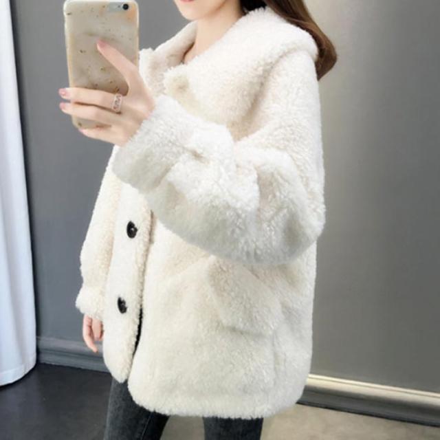 ボアコート レディース 秋冬 ボアジャケット ショート丈 長袖 襟