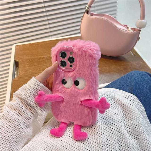 もこもこ 秋冬 立体的 可愛い ファー エコファー モンスター