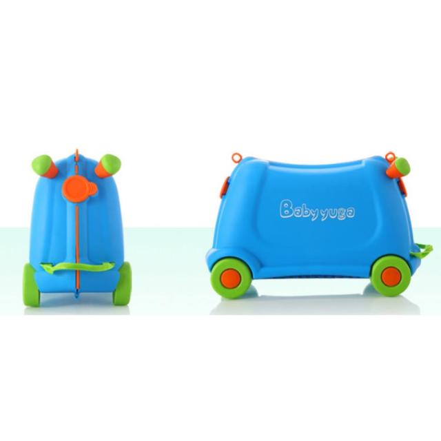 座れるスーツケース ハピライド 機内持ち込み可能 ブルー 【国内基準