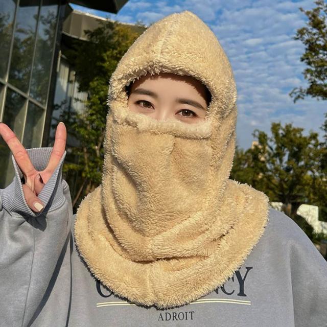 レディース ネックウォーマー フード付き メンズ マフラー