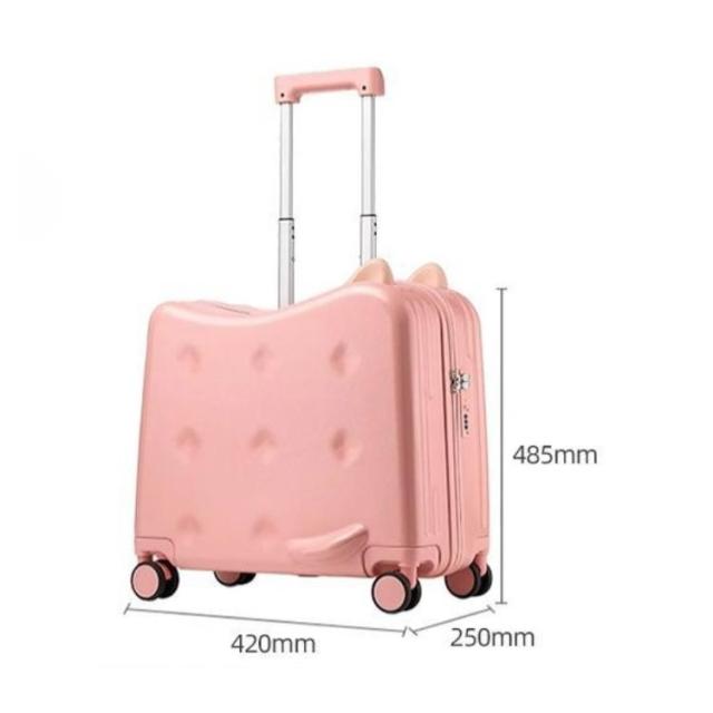 未使用✨子供が乗れるキャリーケース 人気のピンク ZIAZIZO スーツケース Lサイズ 乗れる キャリーケース キッズキャリー