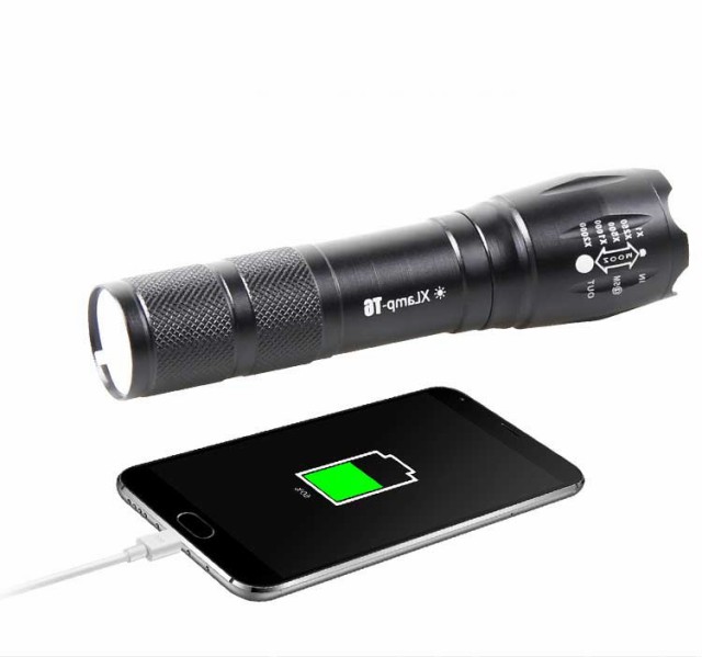 懐中電灯 超高輝度 最強 ledライト 防水 USB充電式 ハンディ