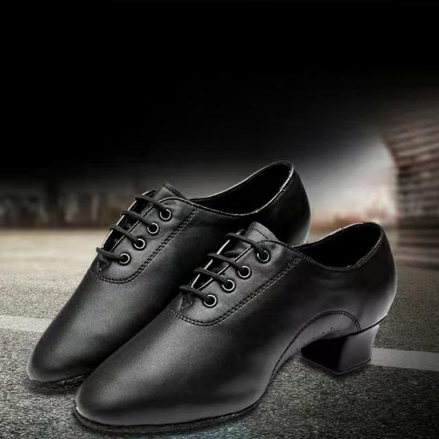 ダンスシューズ メンズ 社交ダンス 光沢 男性 黒 ブラック 艶消し 社交