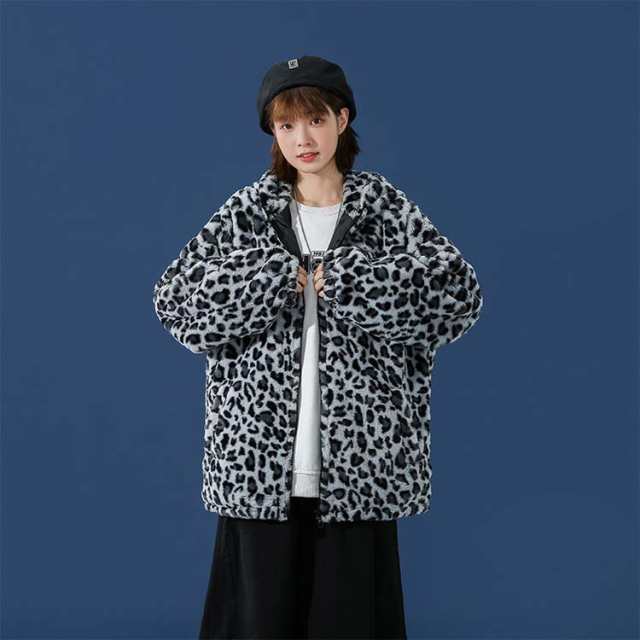 KRY clothing 思い当たる レオパード 豹柄 ボアパーカー セットアップ