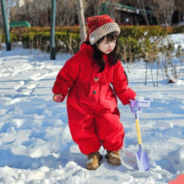 THE NORTH FACE フード付きジャンプスーツ 90赤 スノーウェア 2024 法