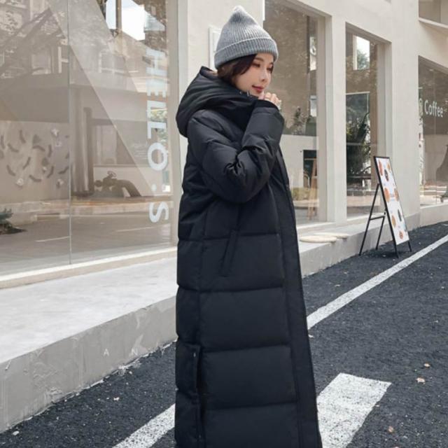 秋冬　ロングダウンコート メンズ ダウンコート フード付きロング メンズ ダウンジャケット ロングコート アウター ダウン