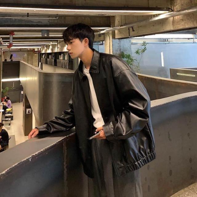 メンズPUレザージャケットアウターカジュアルショート春秋冬 楽天市場】PUレザー メンズ ショート丈 レザージャケット 無地