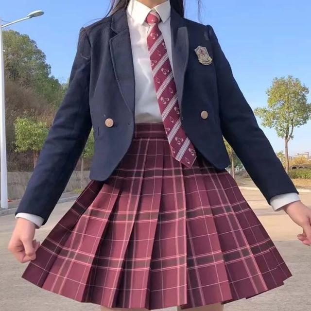 女子高生 制服 5点セット 卒業式スーツ 学生服 ブレザー チェック柄