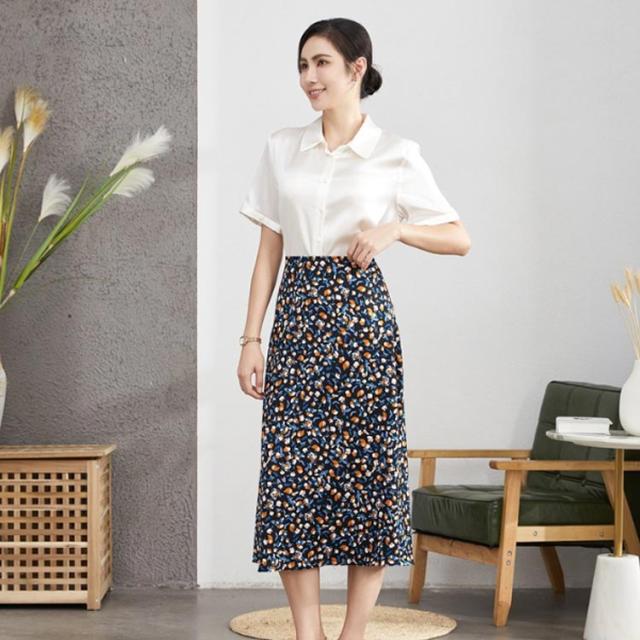 ブラウス シャツ 吸湿 半袖シャツ 柔らかい シルク 美肌効果 重ね着