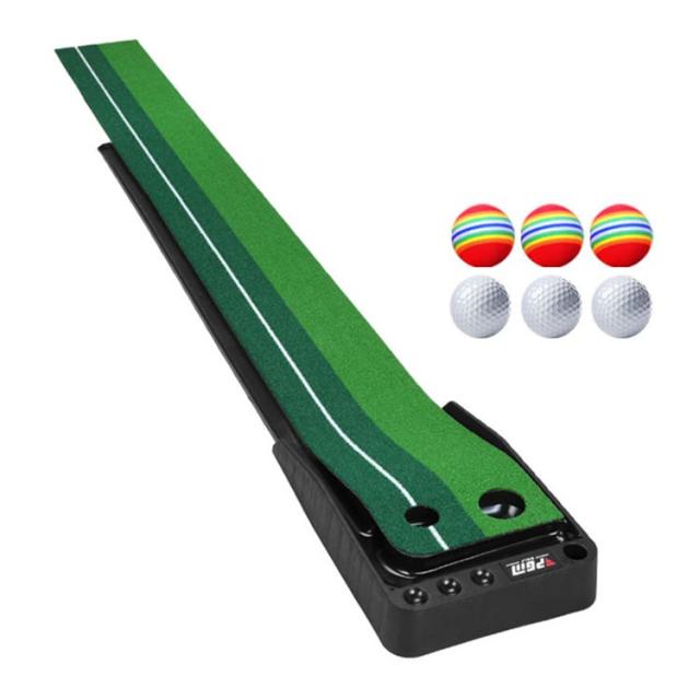 ゴルフ パター 練習 器具 パット 練習 マット パターマット 2.5m 3ホール ゴルフ マット ゴルフ 練習器具 パター練習マット パター練習器具 室内 室外 傾斜 練習 ゴルフマット 自宅 庭 スポーツ 大人 プレゼント
