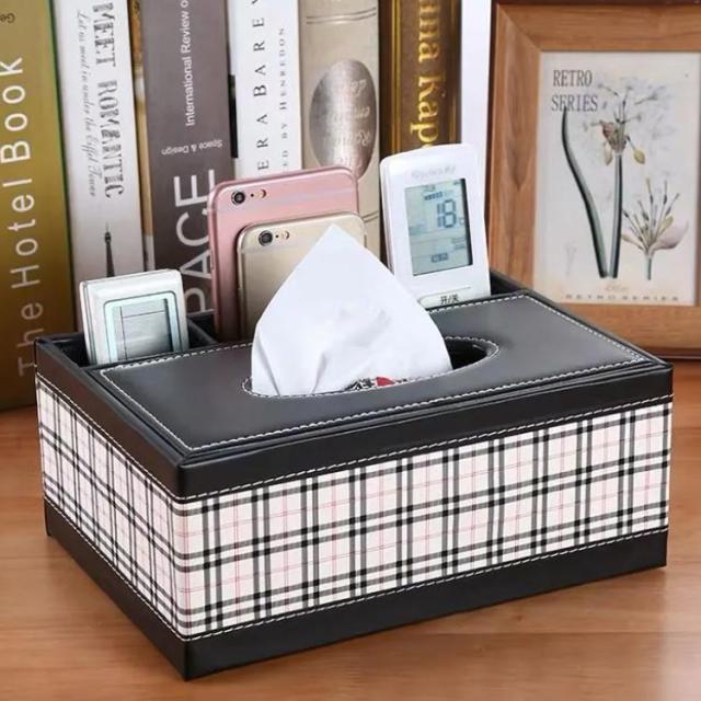 ティッシュケース PUレザーボックス 卓上 収納ケース リモコンケース